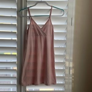 Brandy Melville Pink and White Dress One Size